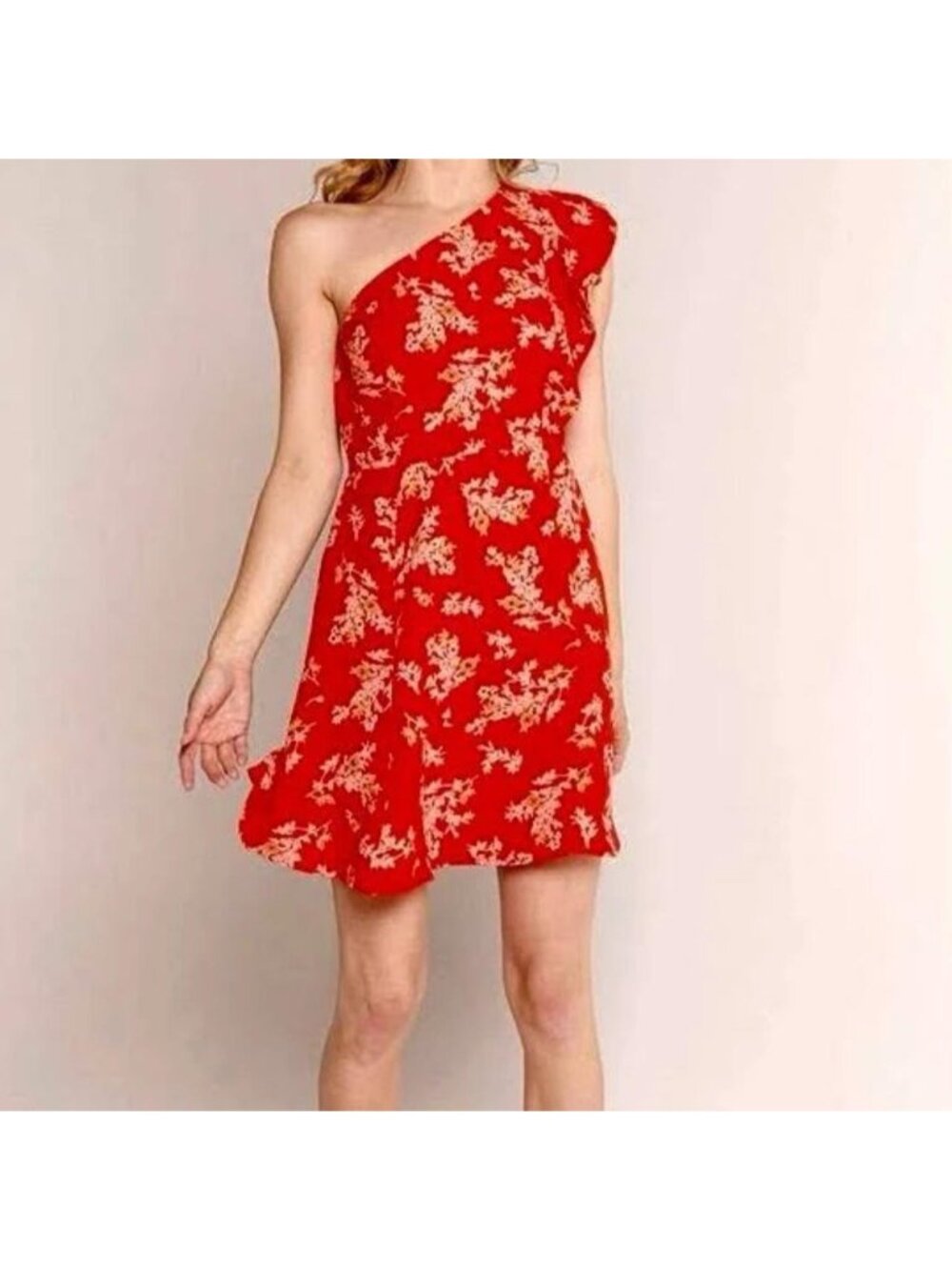 19 Cooper red floral dress